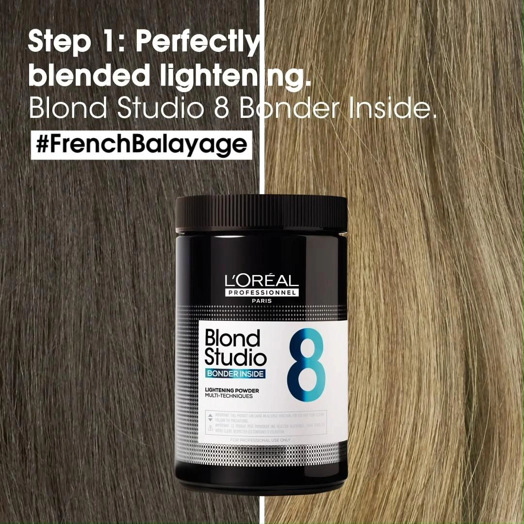 L'oreal Blond Studio 8 Bonder Inside Hajkötést Védő Adalékanyaggal Gazdagított Szőkítő Por 500gr képe 1